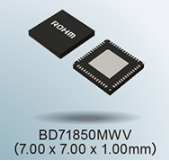 ROHM推出小型封装，集成度高的电源管理IC（PMIC）“BD71850MWV”