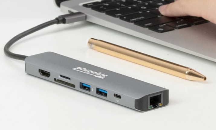 Plugable推USB-C集线器,有七个端口