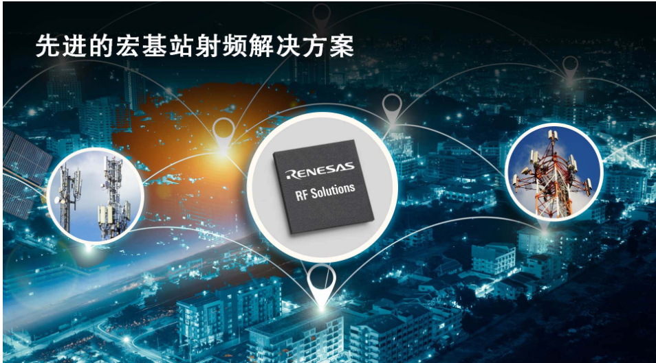 瑞萨电子扩展射频产品组合,覆盖宏基站完整信号链