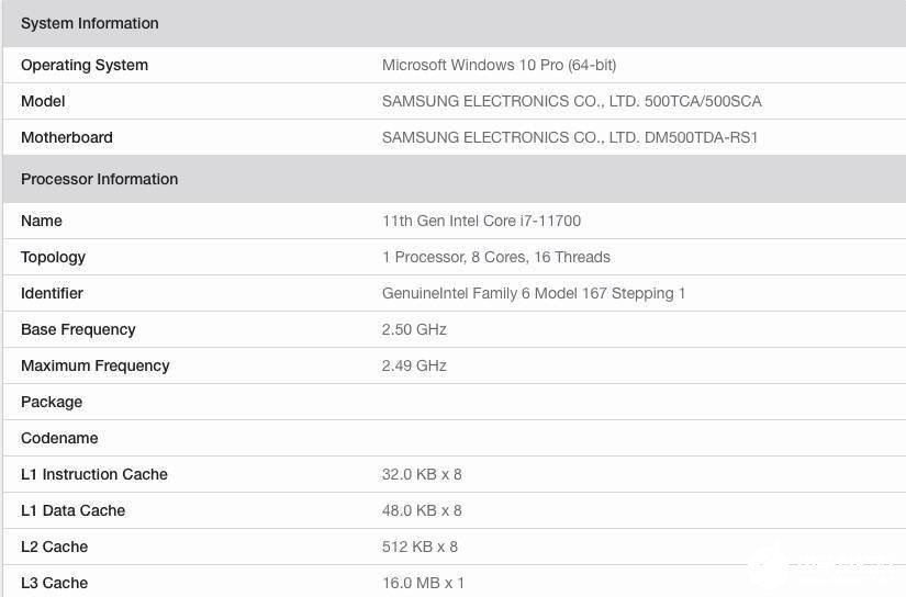 英特爾 i7-11700 現(xiàn)身：8 核 16 線...