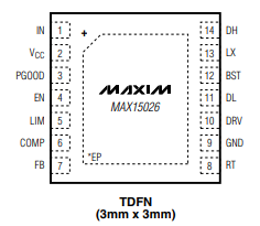 DC-DC同步降压控制器MAX15026的性能特点及应用范围