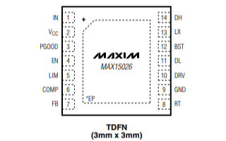 DC-DC同步降压控制器MAX15026的性能特点及应用范围
