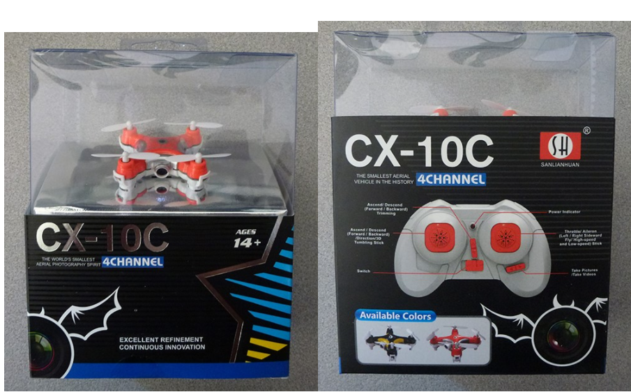 迷你四旋翼無人機(jī)CX-10C版本詳細(xì)拆解案例