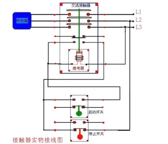 电磁接触器接线方法