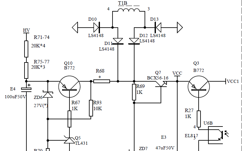 <b>800W</b>全桥电动车充电器的电路原理图免费下载