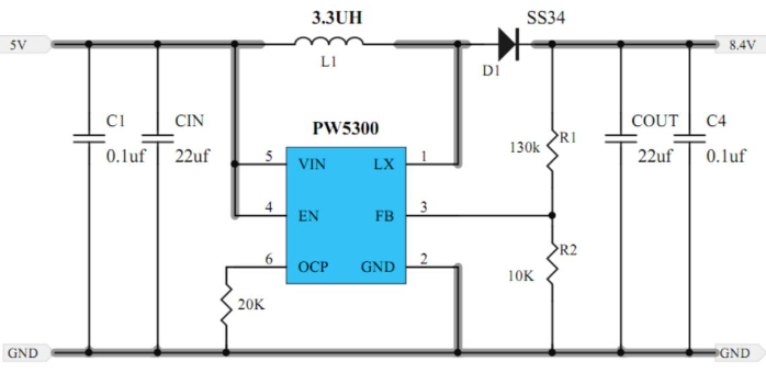 雙節7.4V鋰電池充電管理芯片PW5300