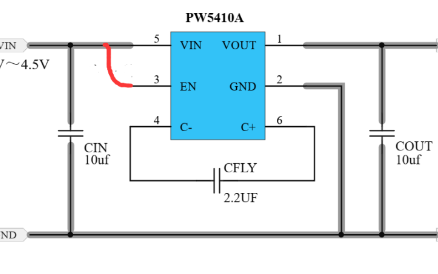 低噪声恒频开关<b>电容</b>电压<b>倍增器</b>芯片PW5410A