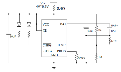 單節(jié)鋰電池恒流恒壓線(xiàn)性充電芯片HM4056A