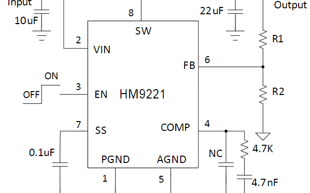 高效PWM電流型<b class='flag-5'>DC-DC</b><b class='flag-5'>升壓芯片</b>HM9221