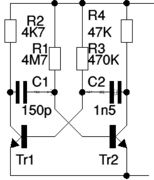 一款非<b class='flag-5'>对称多</b>谐振荡器电路图