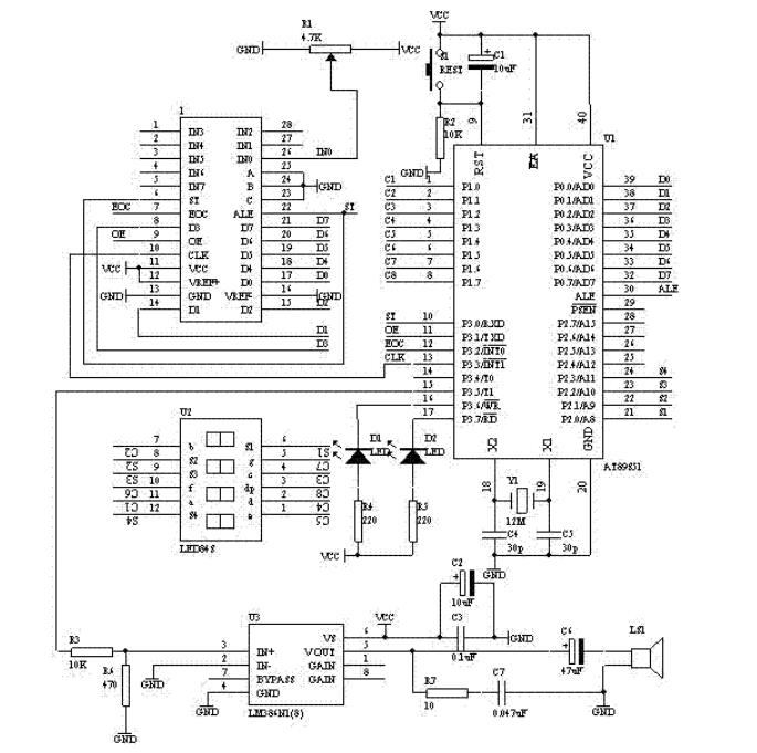 <b class='flag-5'>单片机</b>AT<b class='flag-5'>89</b>S51与<b class='flag-5'>ADC0809</b>设计<b class='flag-5'>数字</b><b class='flag-5'>电压表</b>