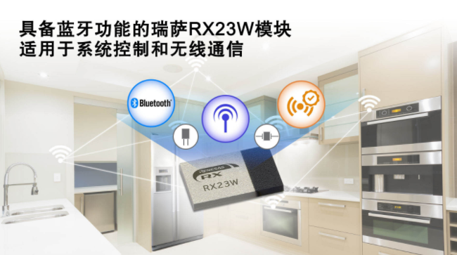 瑞萨电子推出具备蓝牙功能的RX23W模块,适用于...