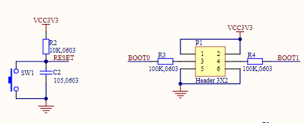 STM32F103C8T6單片機原理圖下載