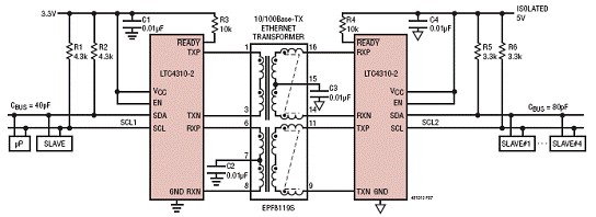 基于LTC4310設計的絕緣雙向I2C總線通信技術