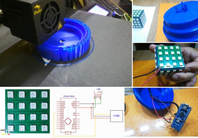 如何使用流行的WS2812 LED制作LED立方體？