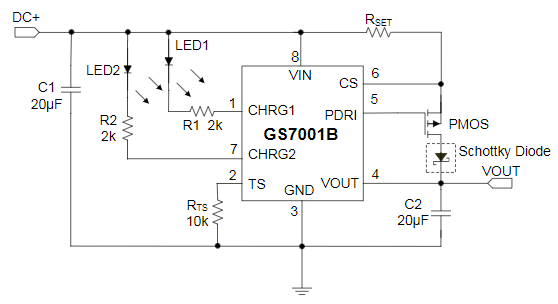 高级线性充电管理控制器GS7001B-84数据手册