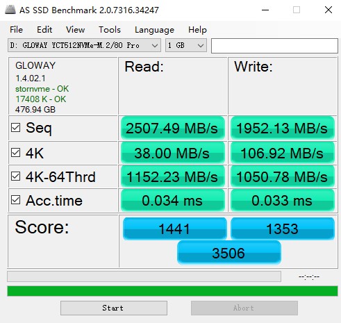 基于光威弈 Pro NVMe SSD 上机实测