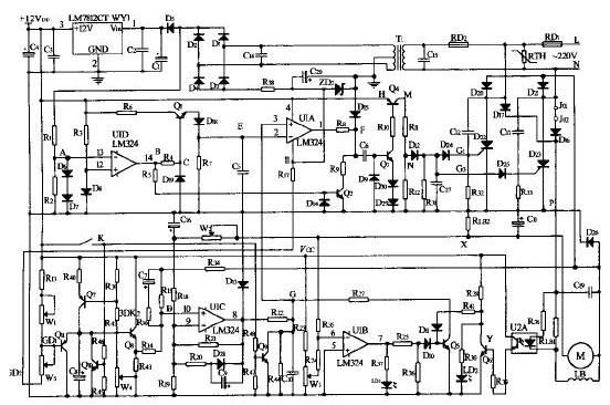 LM324的直流电动机调速器