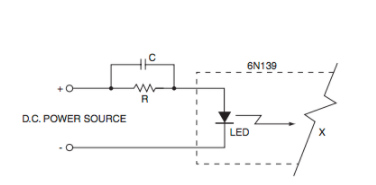淺談6N139系列光耦合器的低電流輸入電路