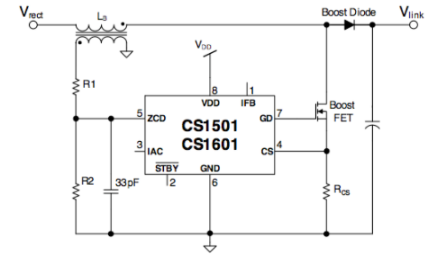 关于MOSFET漏极驱动的ZCD（零电流检测）引脚