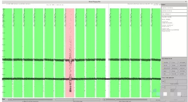 如何处理示波器将软盘中传输的模拟信号？