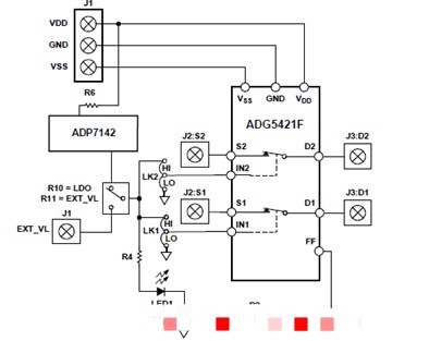 基于ADI ADG5421F双路单刀单掷(SPST)低阻开关设计方案介绍