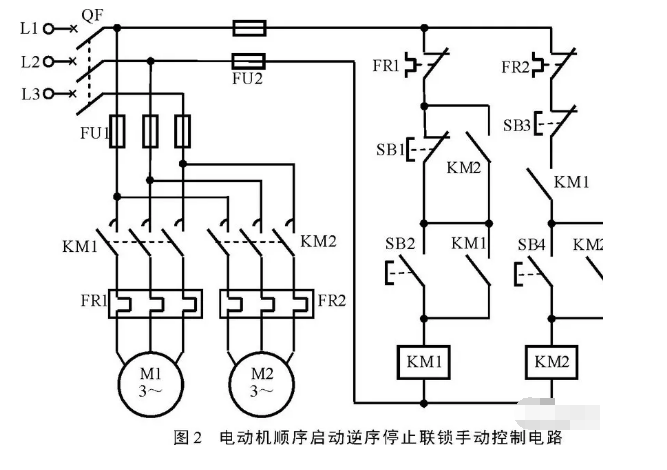 顺序启停控制电路图图片