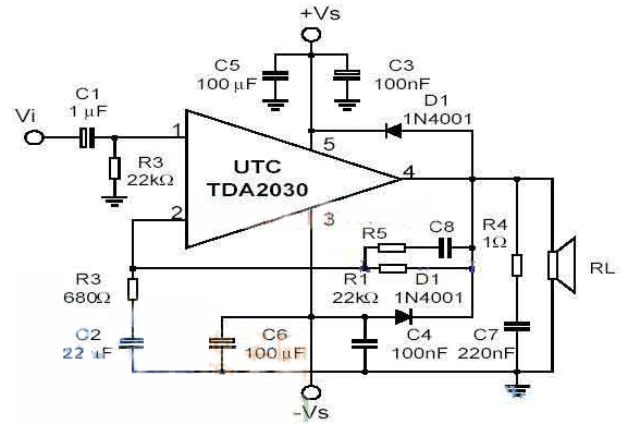 tda2030電路圖