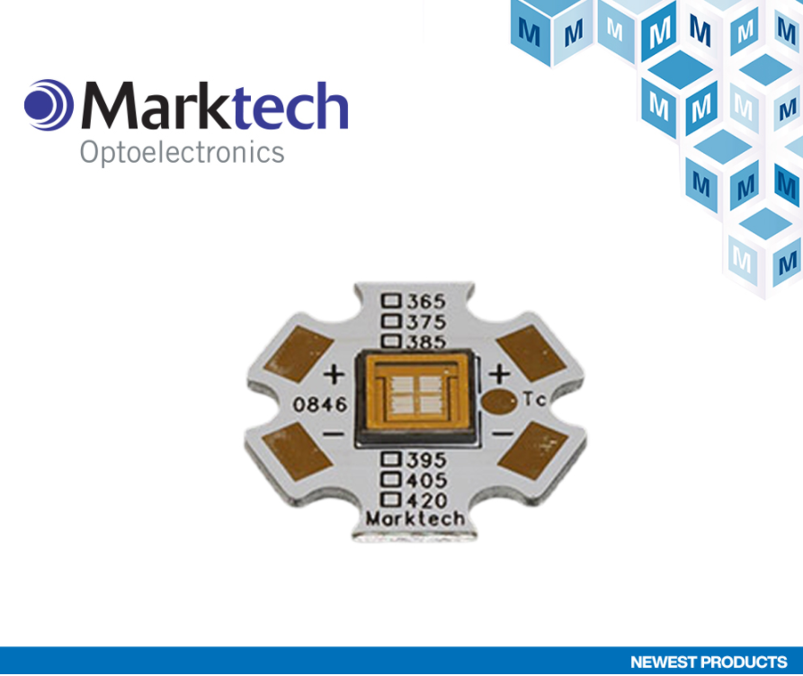 貿澤電子宣布與Marktech Optoelectronics簽訂全球分銷協議