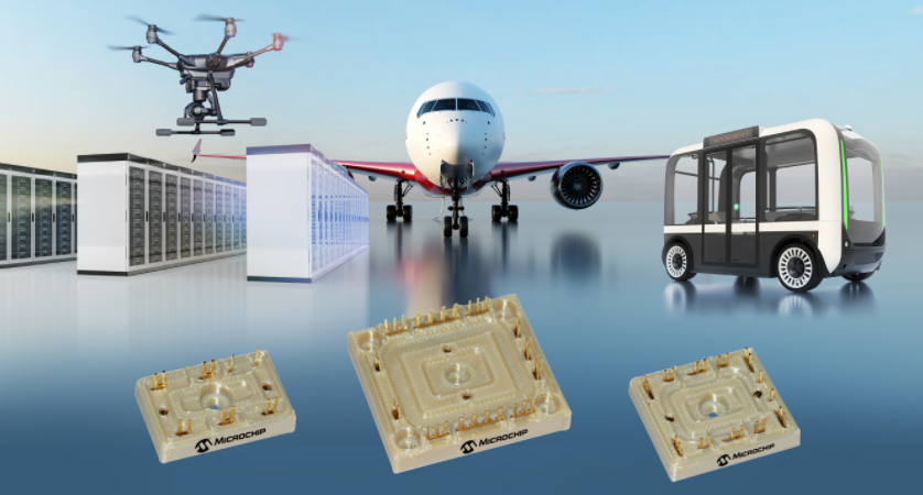 Microchip推出首款通过航空航天认证的无基座电源模块产品系列，提高飞机电气系统效率