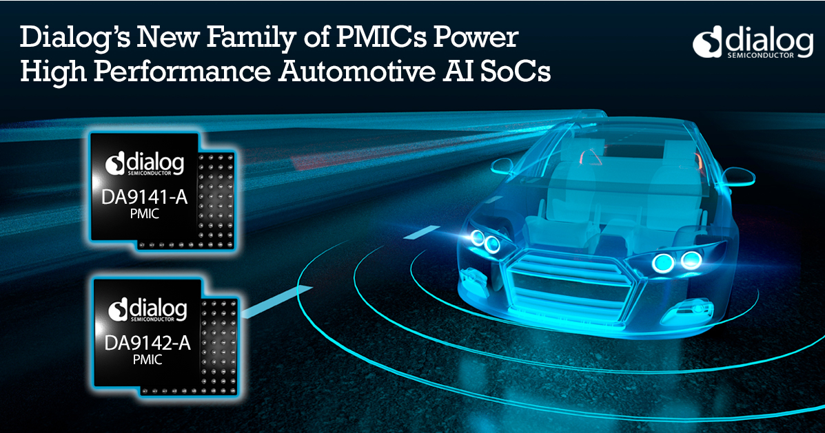 Dialog半導體公司推出針對高性能汽車AI SoC的最新PMIC系列