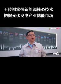 王传福掌握新能源核心技术把握光伏发电产业储能市场#新能源 