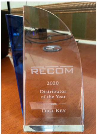 Digi-Key Electronics 获评 RECOM Power 年度最佳分销商