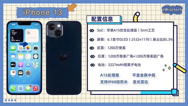 iphone13拆解評測 iphone13參數配置 iPhone13劉海怎么縮小與iPhone 12有何不同