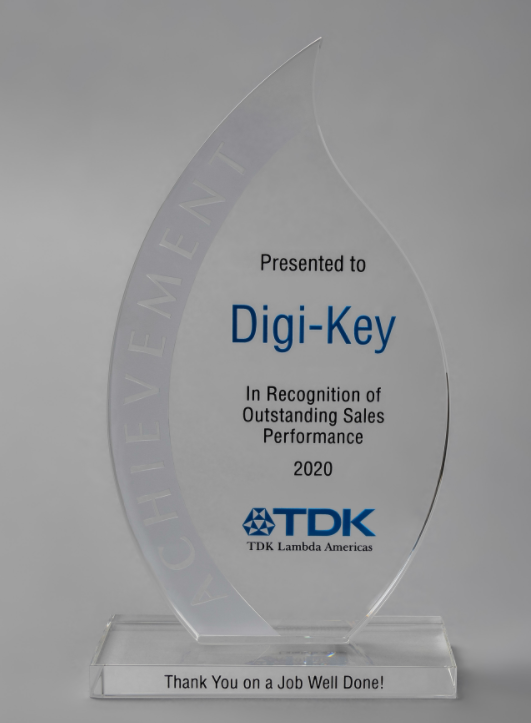 Digi-Key Electronics获评<b class='flag-5'>TDK-Lambda</b> 优秀销售业绩奖