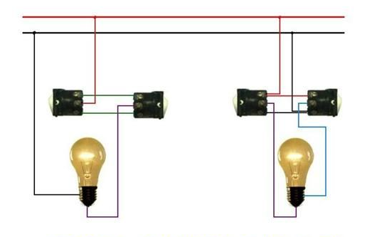 照明燈電路圖（雙聯開關的二種雙控電路/雙熒光燈戶外廣告雙燈管接線電路/輕觸臺燈開關電路）