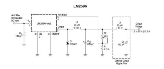 調(diào)壓電路圖（單相交流調(diào)壓電路/LM2596調(diào)壓芯片應(yīng)用電路/可控硅調(diào)壓電路）