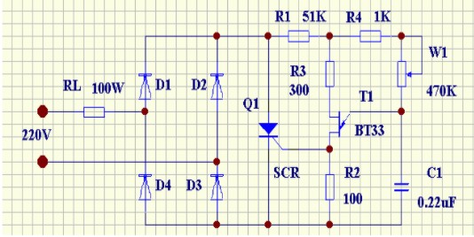 调压电路图（单相交流调压电路/LM2596调压芯片应用电路/可控硅调压电路）