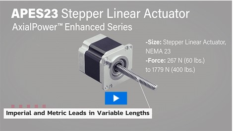 ElectroCraft公司推出NEMA23，扩充了AxialPower直行程执行器产品系列