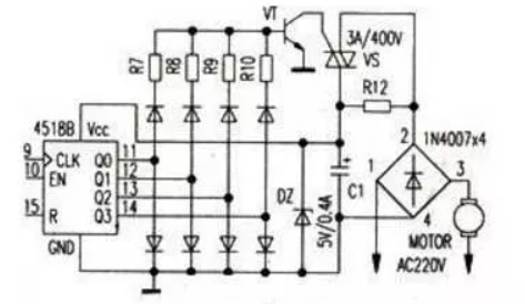 最簡單的調(diào)速電路（電風扇調(diào)速電路/直流電動機調(diào)速電路/可控硅電機調(diào)速電路）