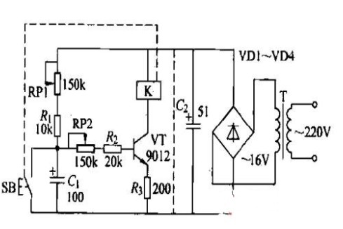 时控电路原理（kg316t时控开关电路/时间控制电路/继电器控制灯光电路）