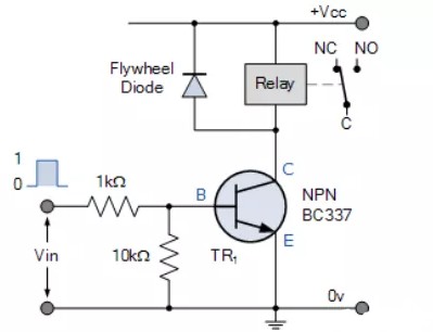 電子開關電路圖原理（自動關機電路/電源開關電路/NPN繼電器開關電路）