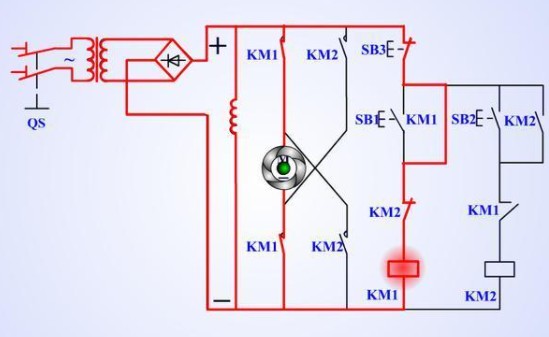 电动机控制电路图实图（双重连锁可逆控制电路/直流电机正反转控制电路/三相异步电动机点动控制电路）