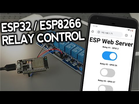 ESP32_ESP8266继电器模块-控制AC设备(Web服务器)