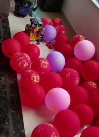 #我和我的作品 結婚第二天，讓瓦力回收氣球