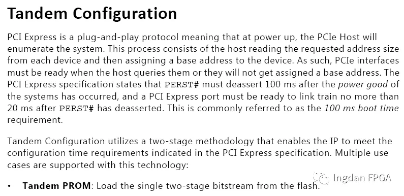 基于ZCU106实现PL PCIE Tandem PROM功能 从而满足100MS之内主板能识别PCIE接口