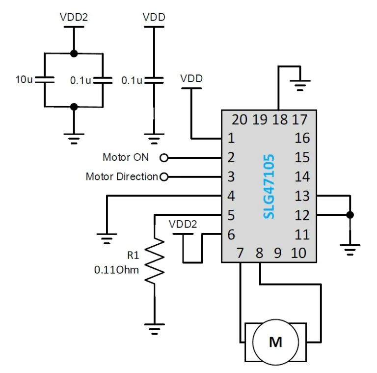 针对特定电机和电池组的集成电路的定制设计示例