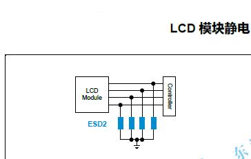 LCD模块液晶屏静电保护图及ESD二极管选型