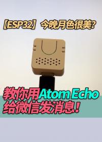 【ESP32】教你用Atom Echo給微信發(fā)消息！今晚月色很美？#ESP32 