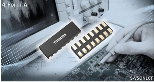東芝推出業界最小封裝類型之一[1]的4-Form-A電壓驅動光繼電器，進一步減小半導體測試儀的尺寸